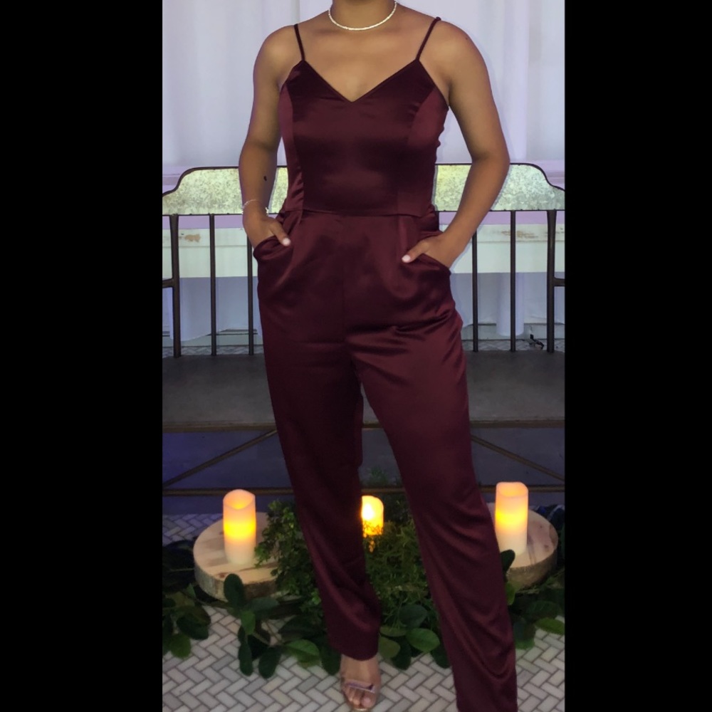 Maroon Jumpsuit